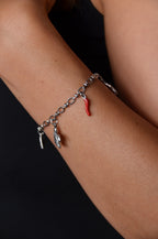 Love - Bracelet à Charms Argenté