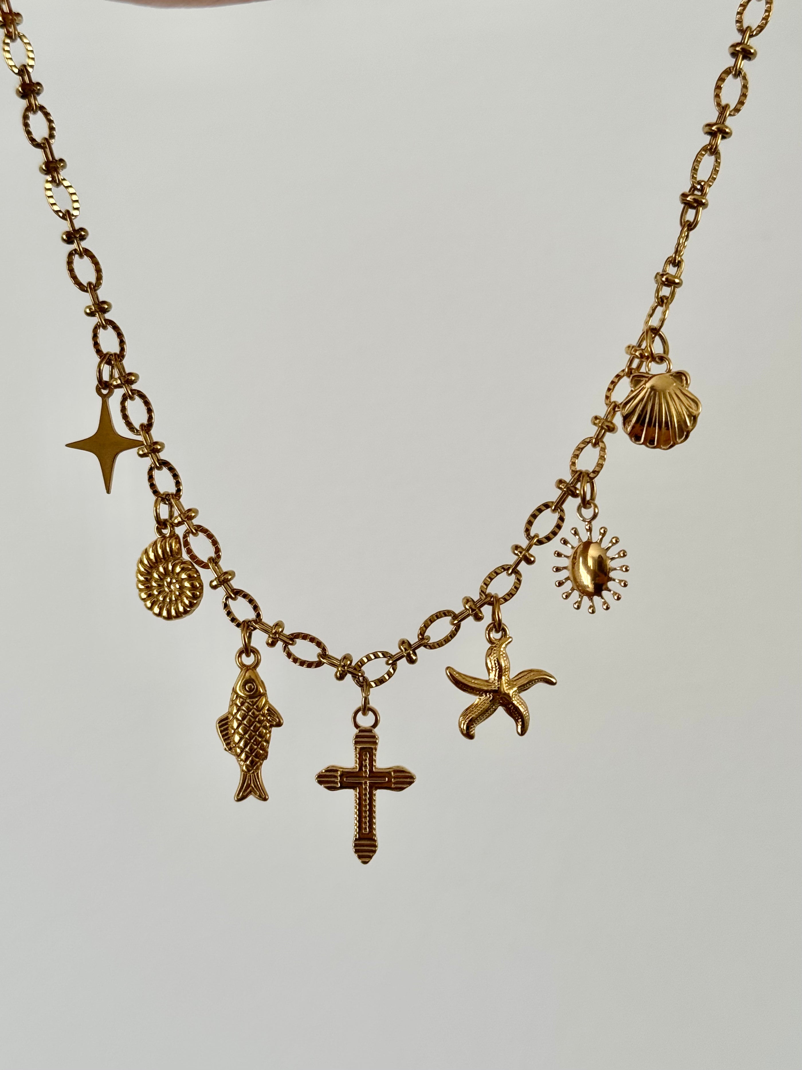 Collier Charms à Personnaliser - Doré