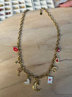 Collier Charms Personnalisable Doré