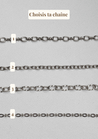 Collier Charms Personnalisable Argenté