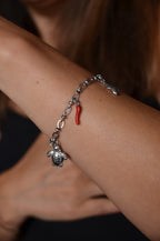 Love - Bracelet à Charms Argenté