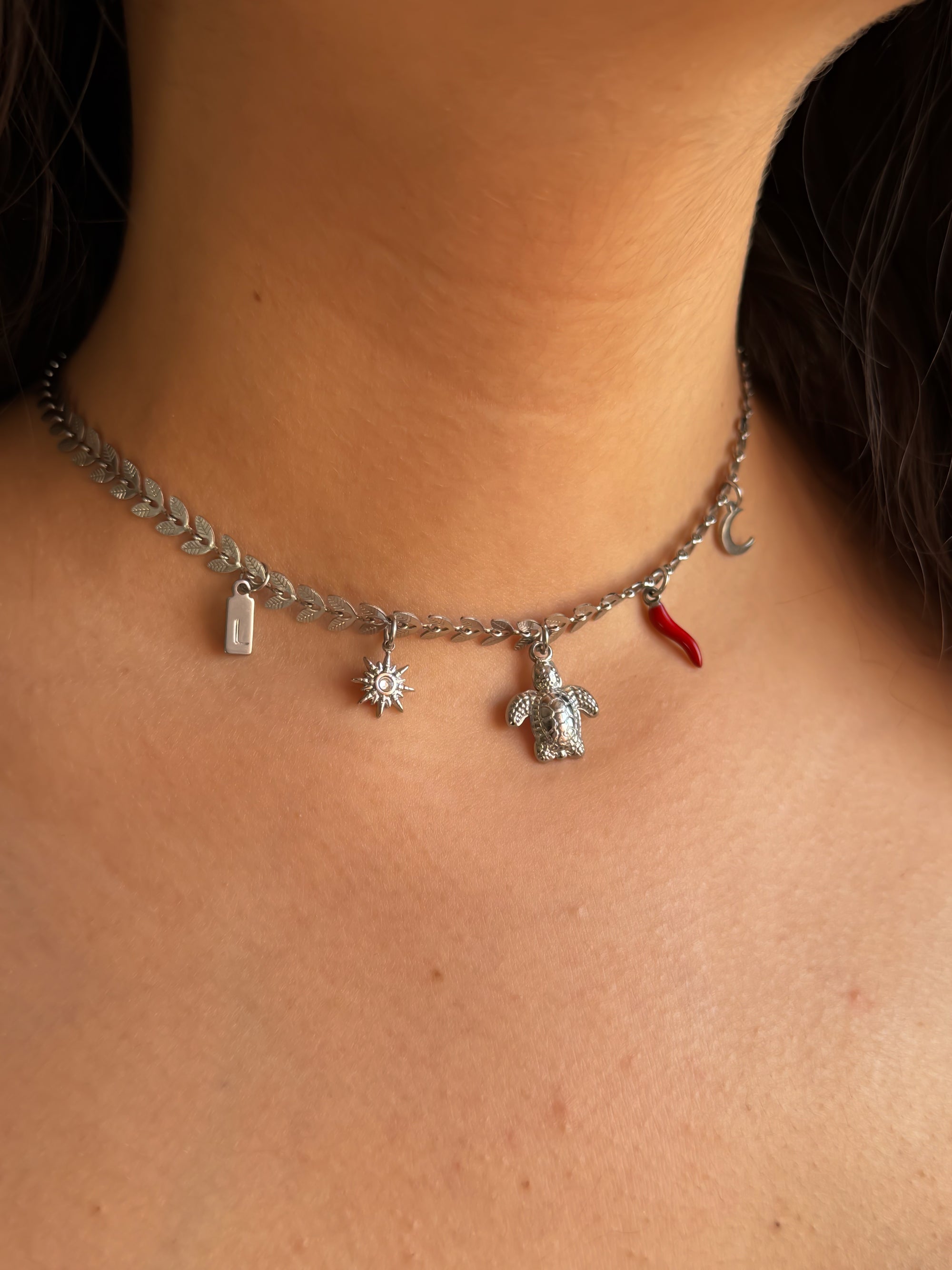 Nova - Collier Charms Personnalisable Argenté