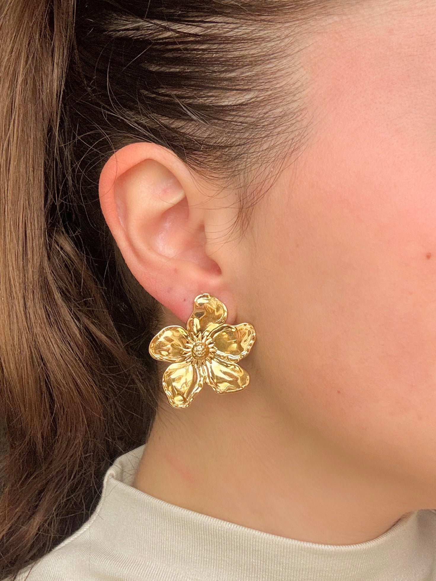 Rosalía - Boucles Fleur Dorée