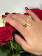 Amour - Bague Doré Personnalisable