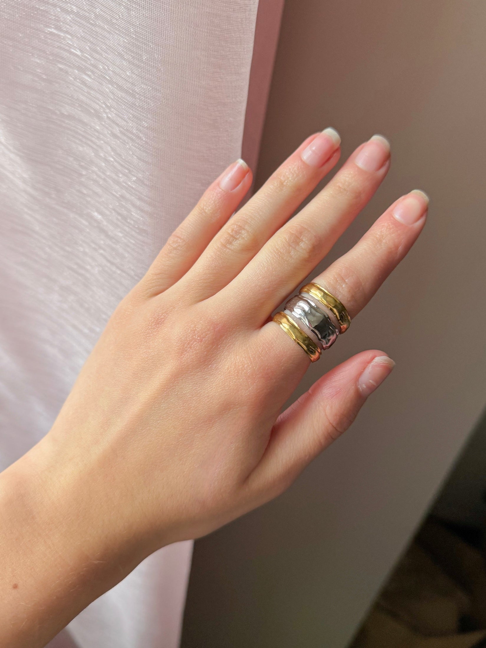 Fiera - Bague Dorée, Argentée ou Bicolore