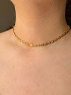 Soléa - Collier Ras de Cou Doré ou Multicolore