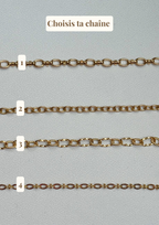 Bracelet Charms Personnalisable Doré