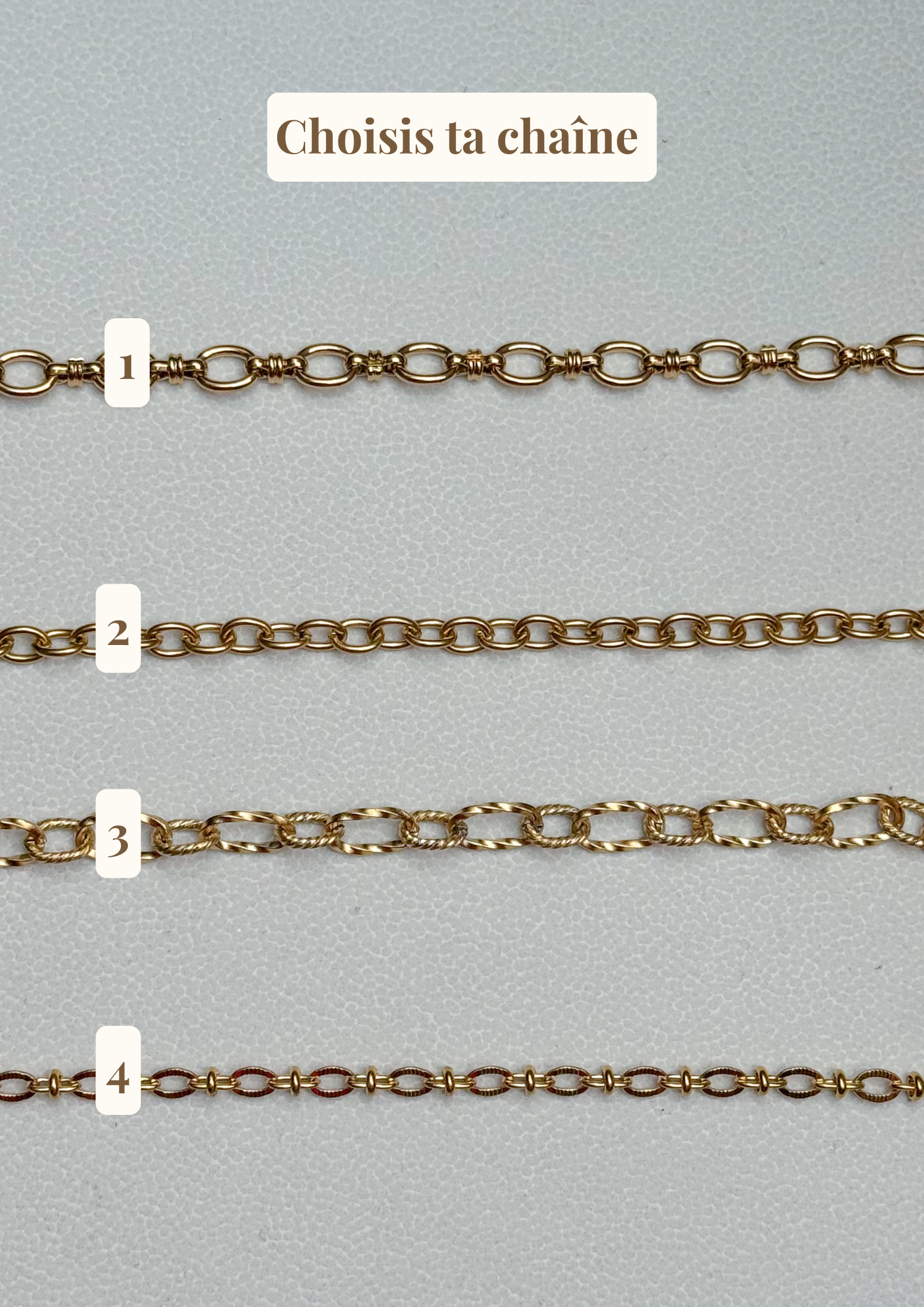 Collier Charms Personnalisable Doré