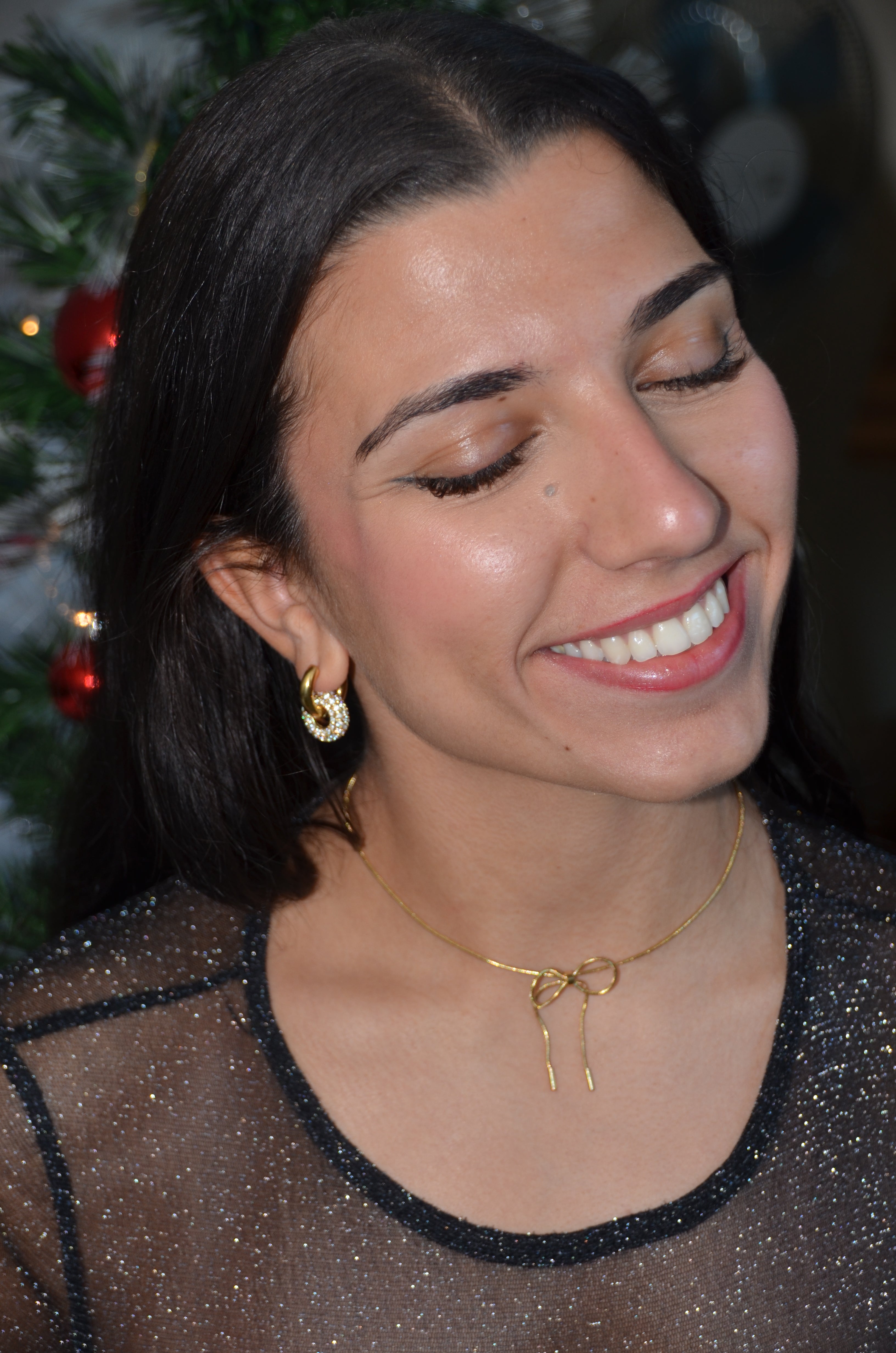 Oria - Boucles à Strass Doré ou Argenté