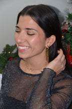 Eden - Boucles Pendantes Doré