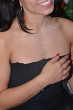 Bella - Collier Y à Strass