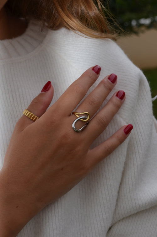 Abba - Bague Bicolore