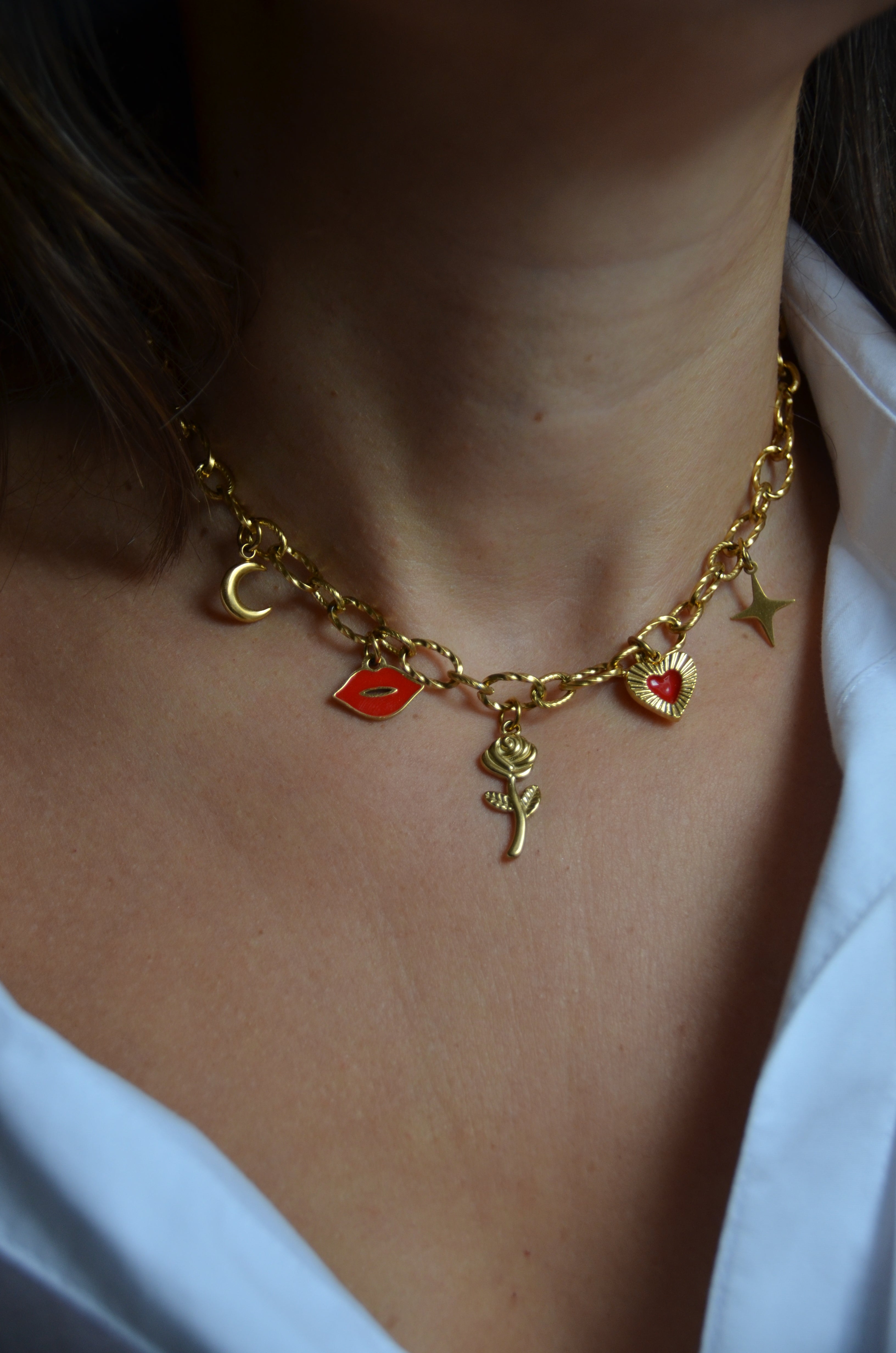 Romantique - Collier à Charms Exclusif