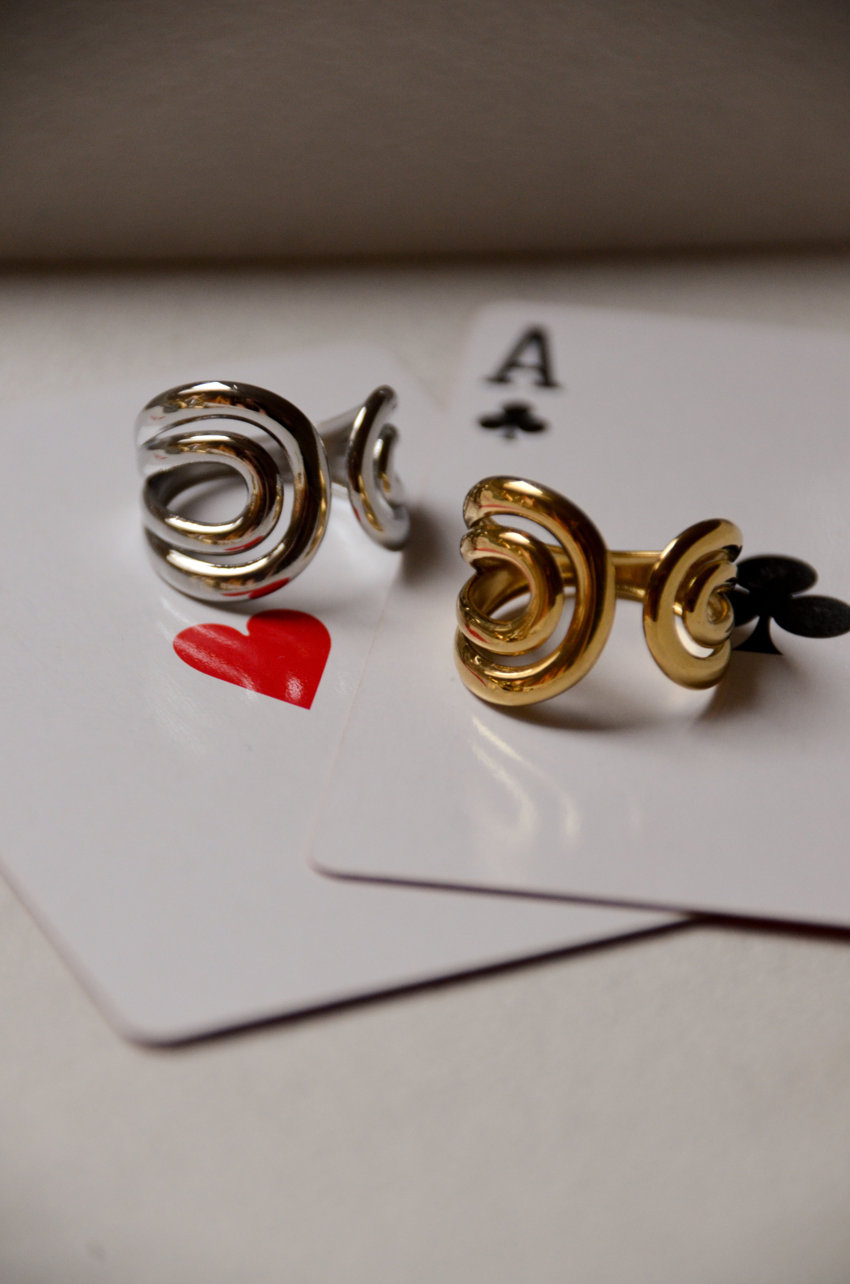 Tendresse - Bague Doré et Argenté