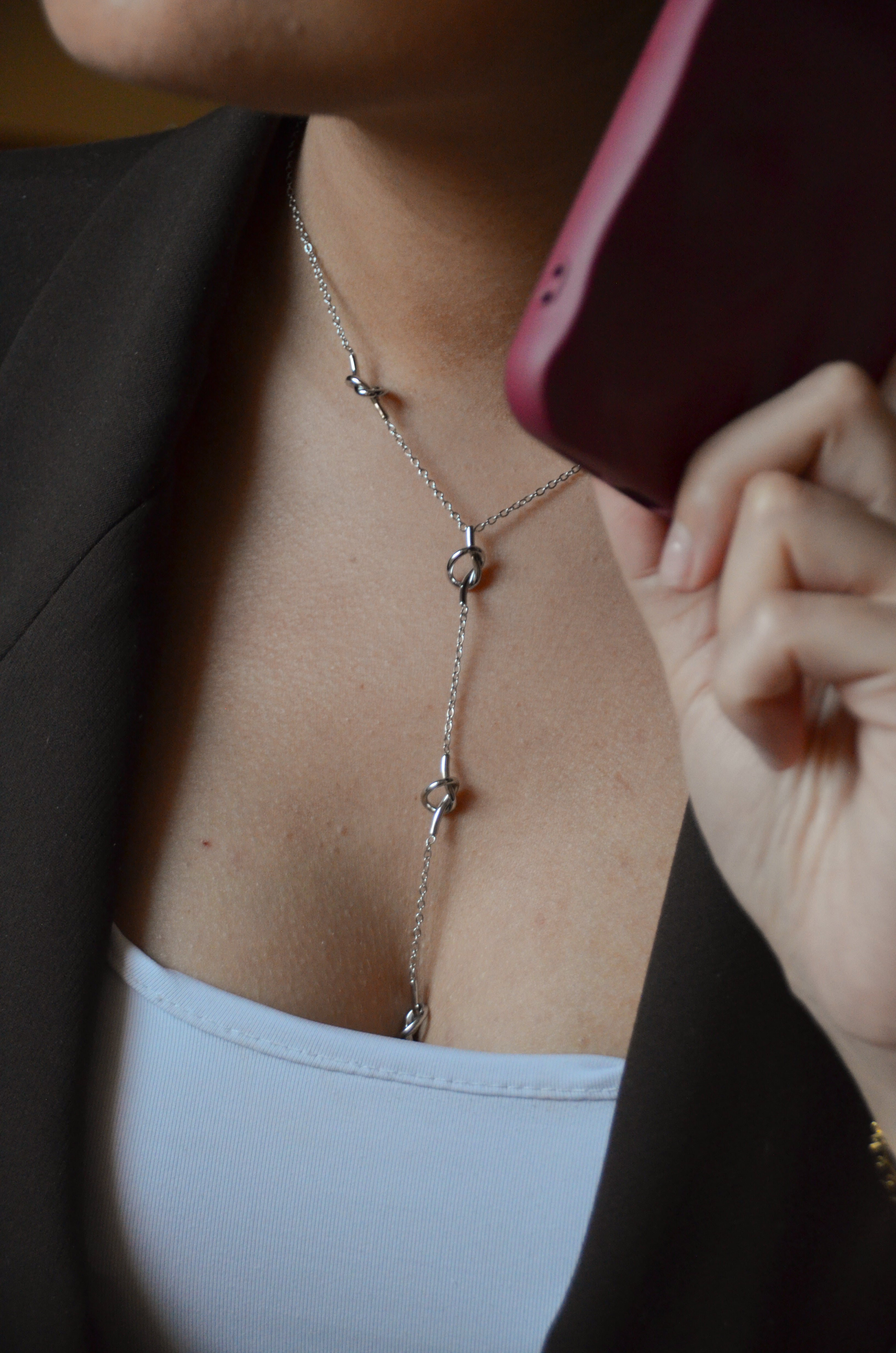 Eclat - Collier Cascade Doré ou Argenté