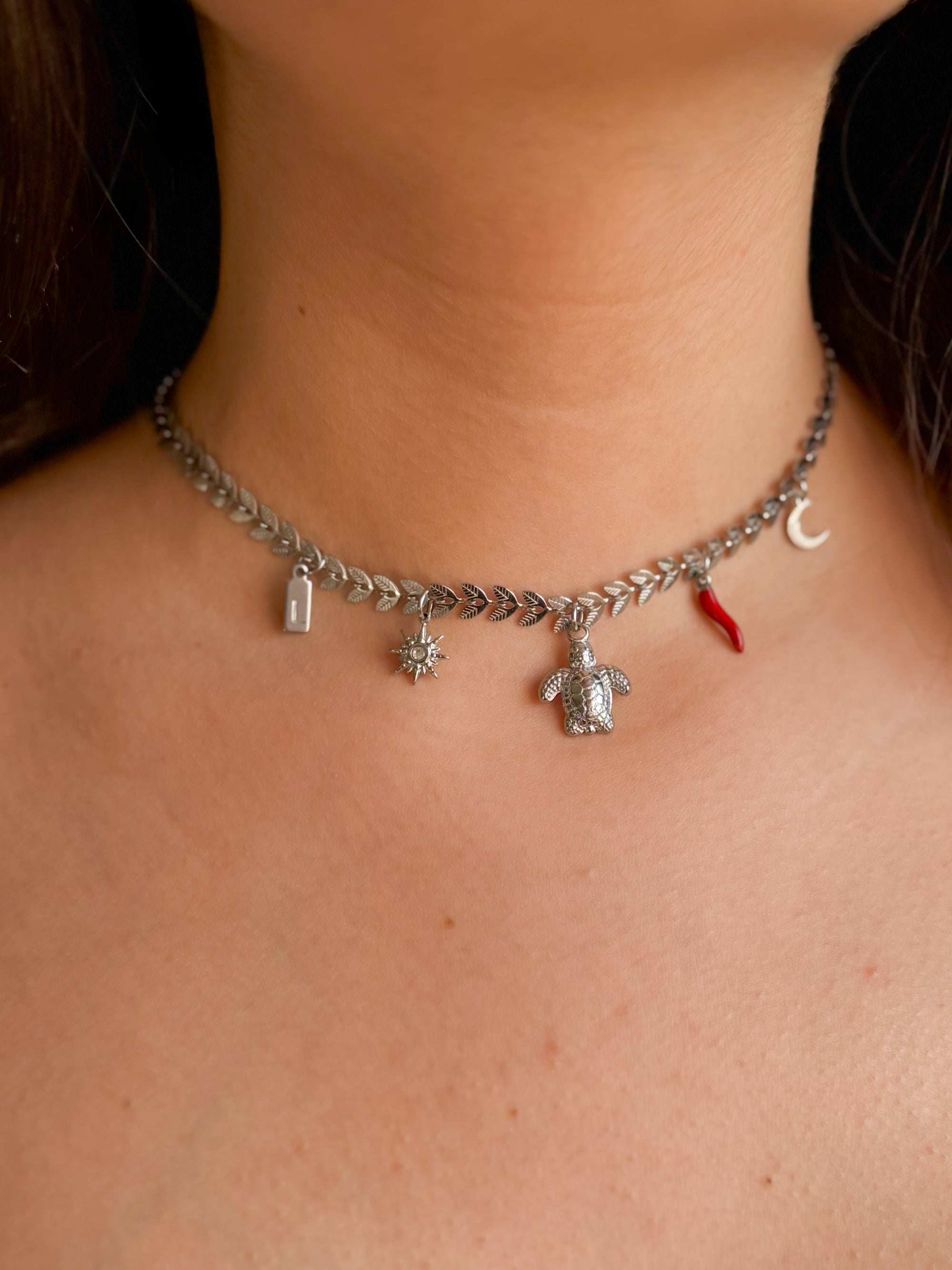 Nova - Collier Charms Personnalisable Argenté