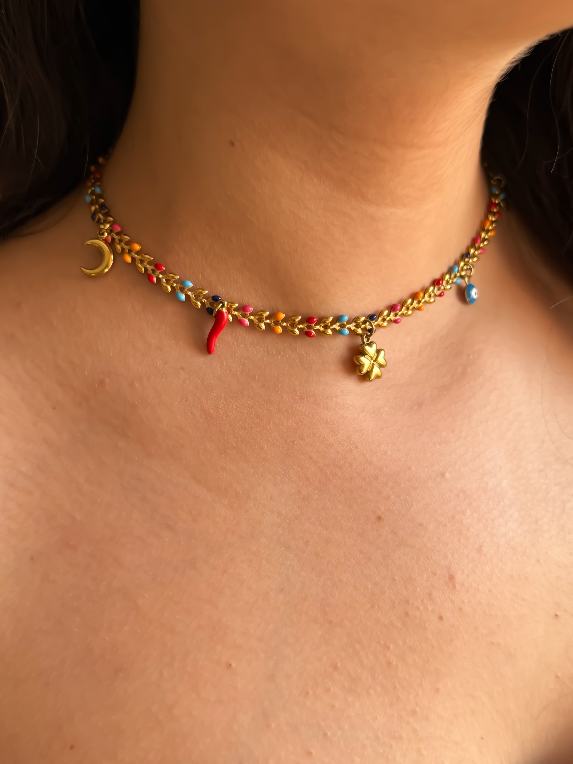 Rio - Collier à Charms Coloré