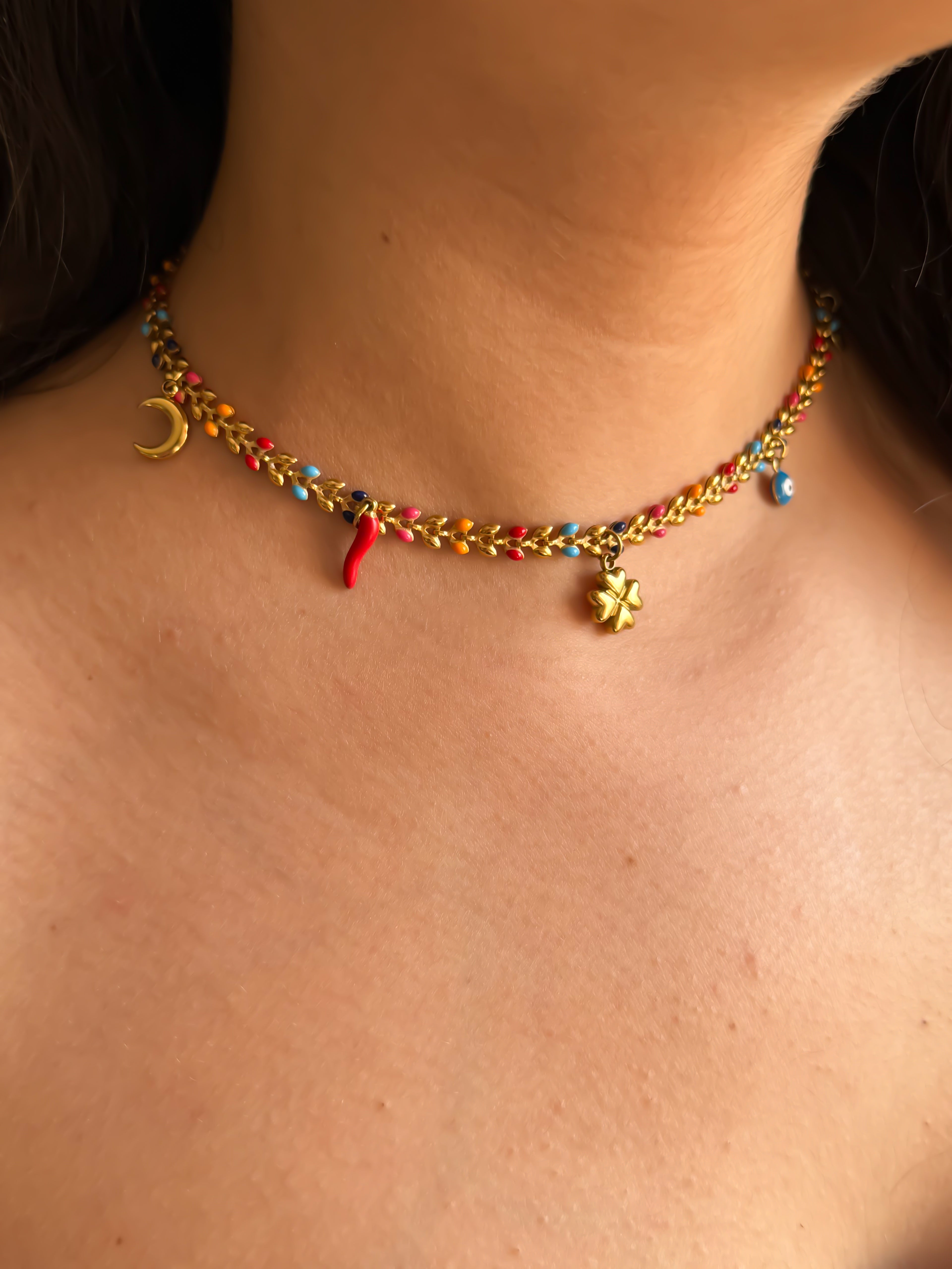 Rio - Collier à Charms Coloré