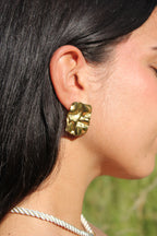 Fuego - Boucles Martelées Dorées