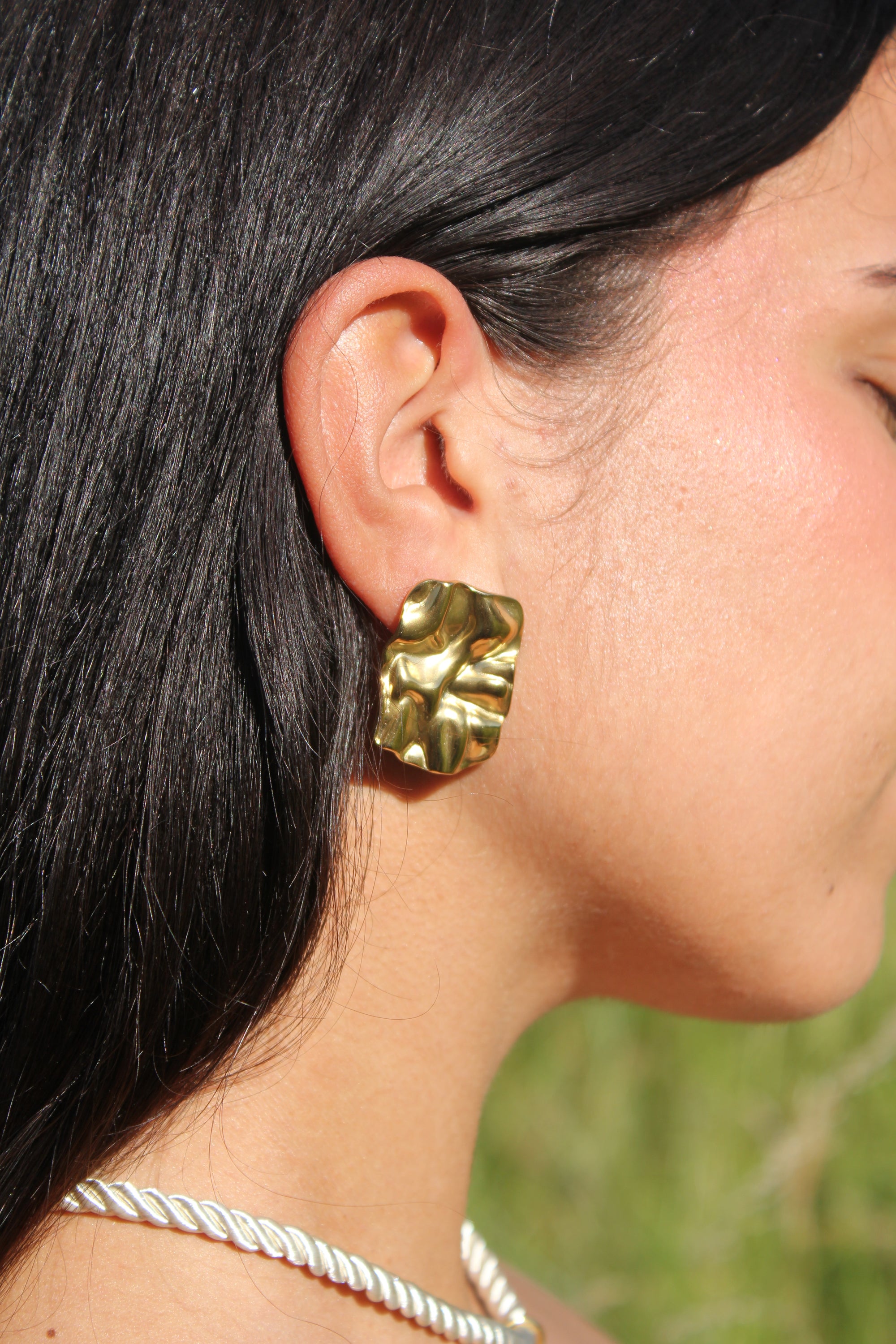 Fuego - Boucles Martelées Dorées