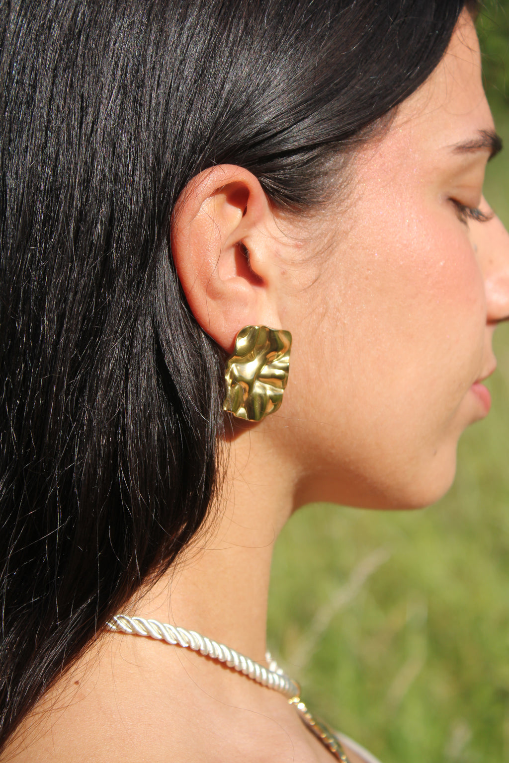 Fuego - Boucles Martelées Dorées
