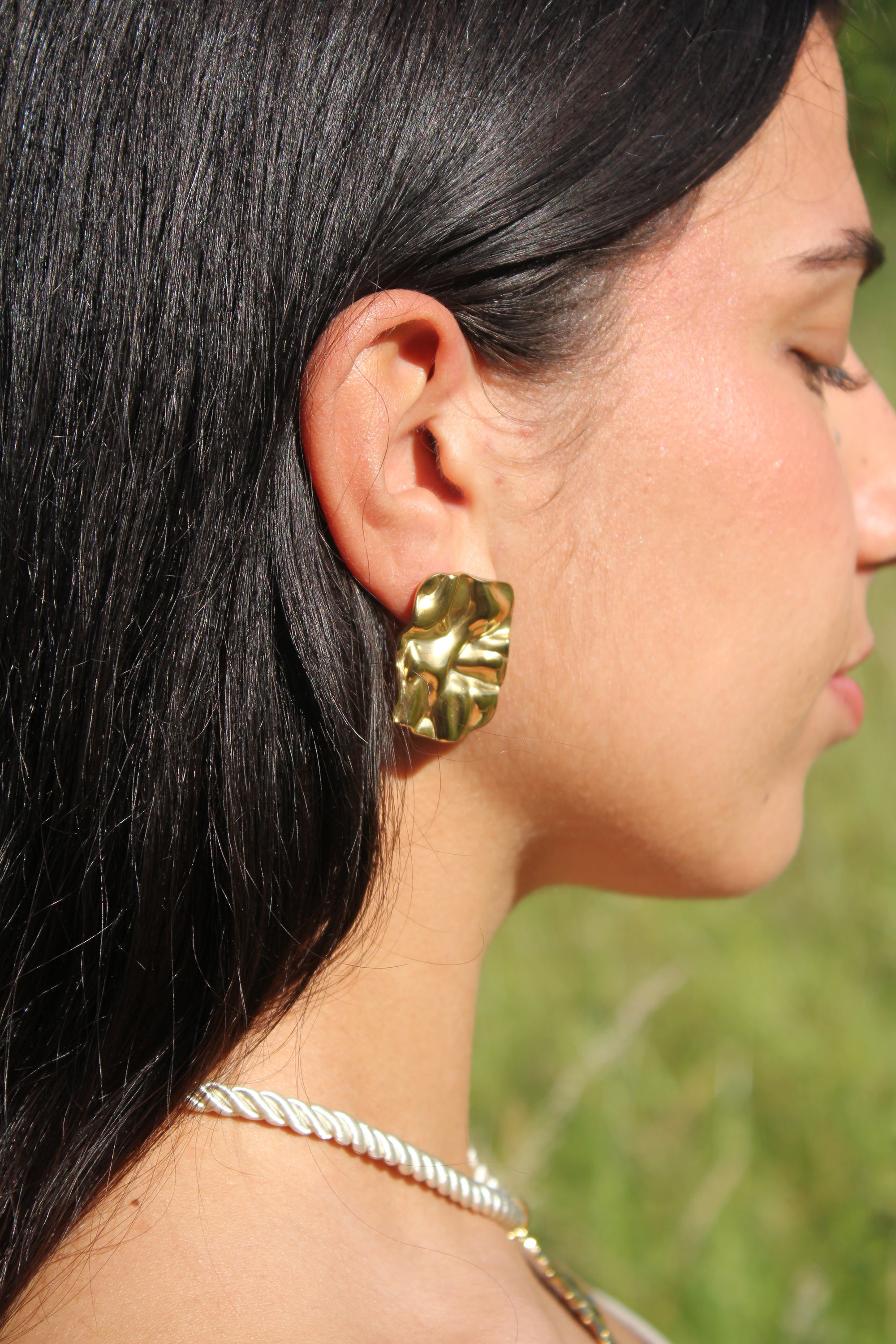 Fuego - Boucles Martelées Dorées