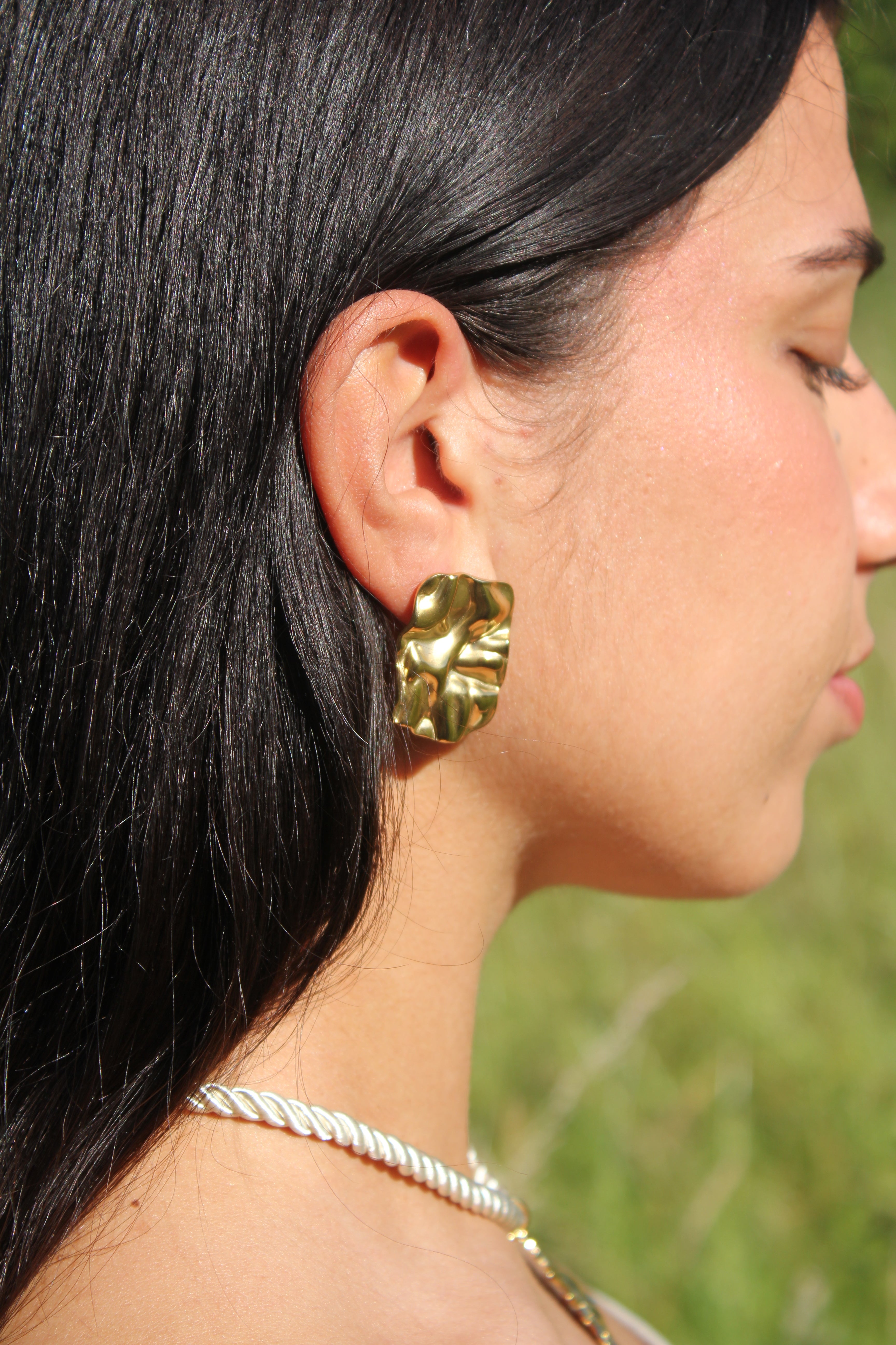 Fuego - Boucles Martelées Dorées