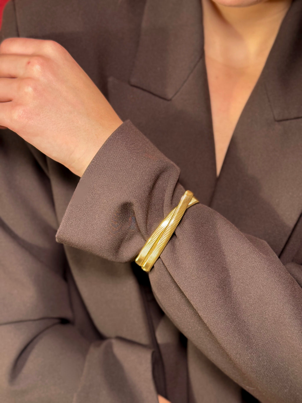 Glow - Jonc Doré Ajustable